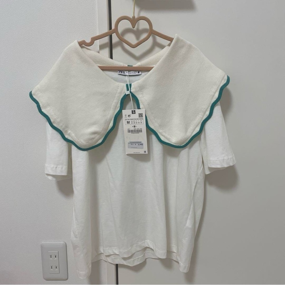 ZARA Peter Pan collar top 1930/042 - Picture 4 of 9